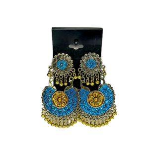 NEW Bronze, Gold and Blue Fashion Dangle Earrings
